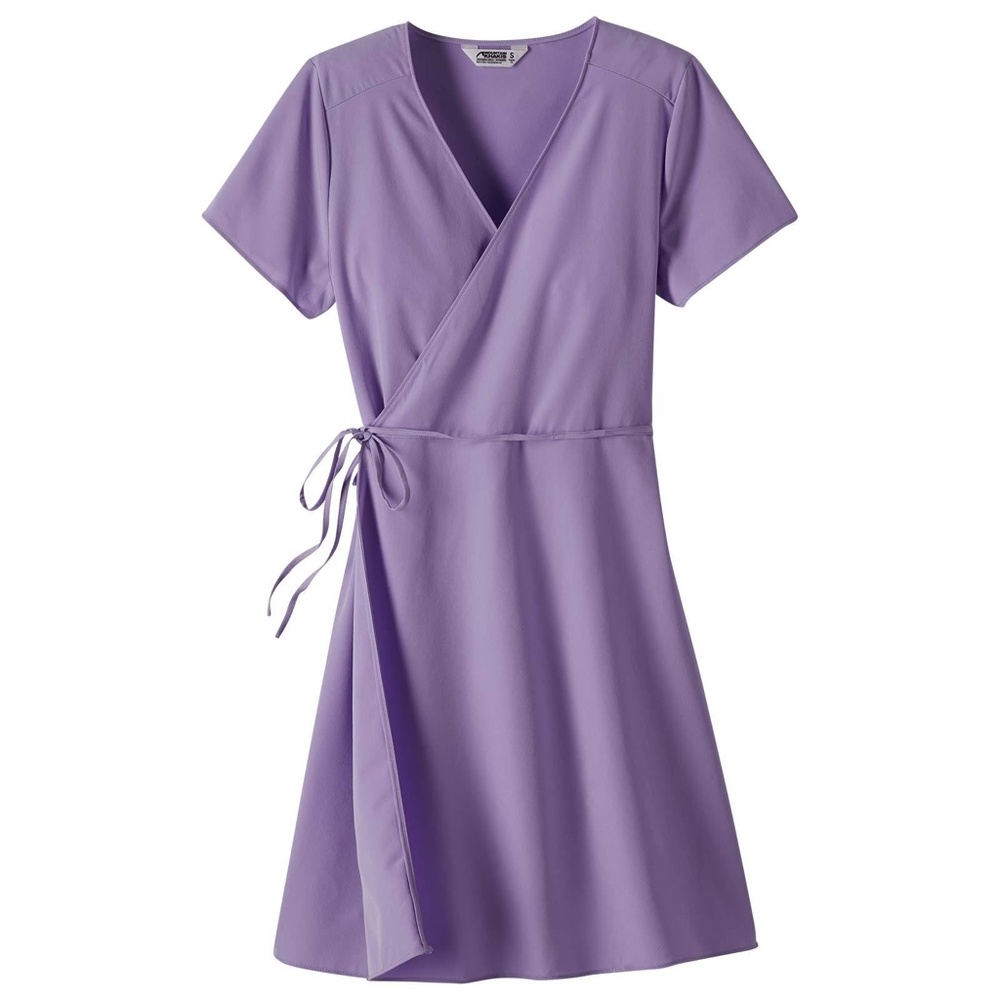 Mountain Khakis Women's Mountain Rose Wrap Dress Amethyst Purple Lilac M